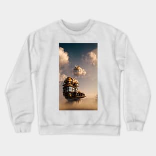 Steampunk Floating Island Crewneck Sweatshirt